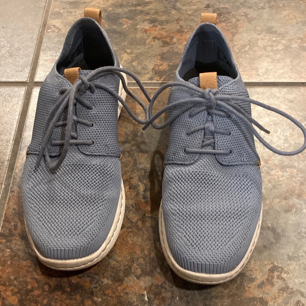 Clarks Men's Knit Blue Oxfords